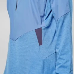 Salewa Pedroc Dry Wind Half Zip Shirt met Lange Mouwen Dames - morning blue 3150