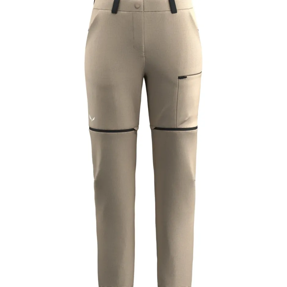 Broeken & Rokken < Salewa Puez Hemp/Durastretch 2in1 Broek Dames - quicksand 7180