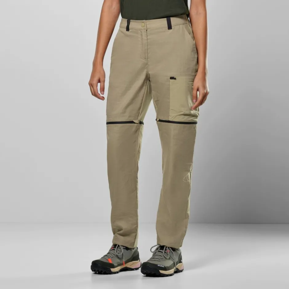 Broeken & Rokken < Salewa Puez Hemp/Durastretch 2in1 Broek Dames - quicksand 7180