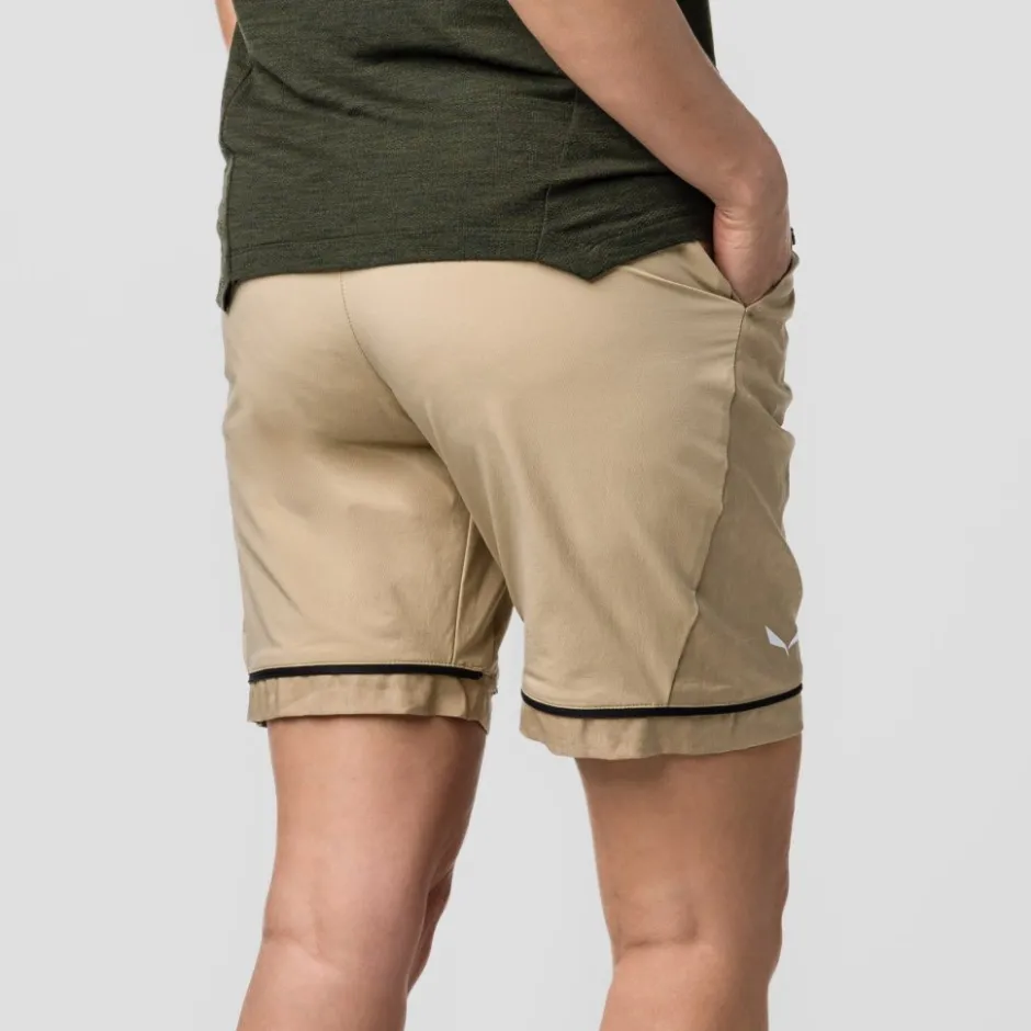 Broeken & Rokken < Salewa Puez Hemp/Durastretch 2in1 Broek Dames - quicksand 7180
