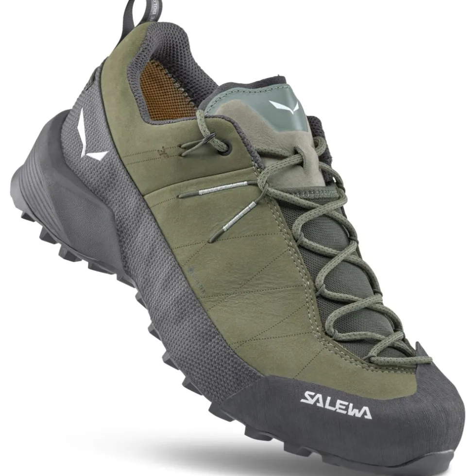 Salewa Wildfire Leather 2 GTX Approachschoenen Heren - faded green/black 5051