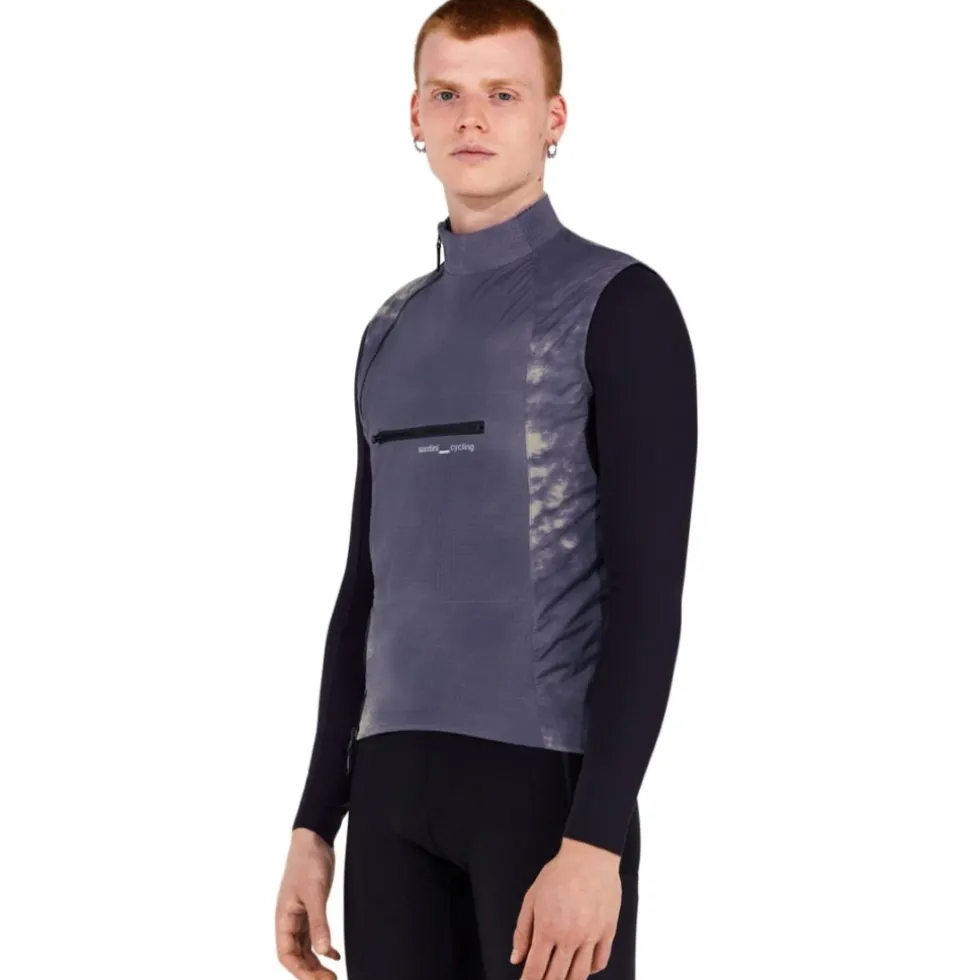 Santini Alpha™ Printed Thermo Vest Unisex 6W55075ALPHAINPR - bluette BL