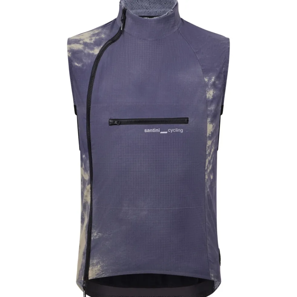 Santini Alpha™ Printed Thermo Vest Unisex 6W55075ALPHAINPR - bluette BL