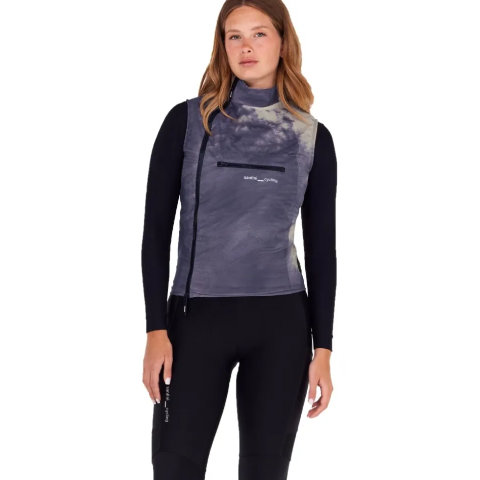 Santini Alpha™ Printed Thermo Vest Unisex 6W55075ALPHAINPR - bluette BL