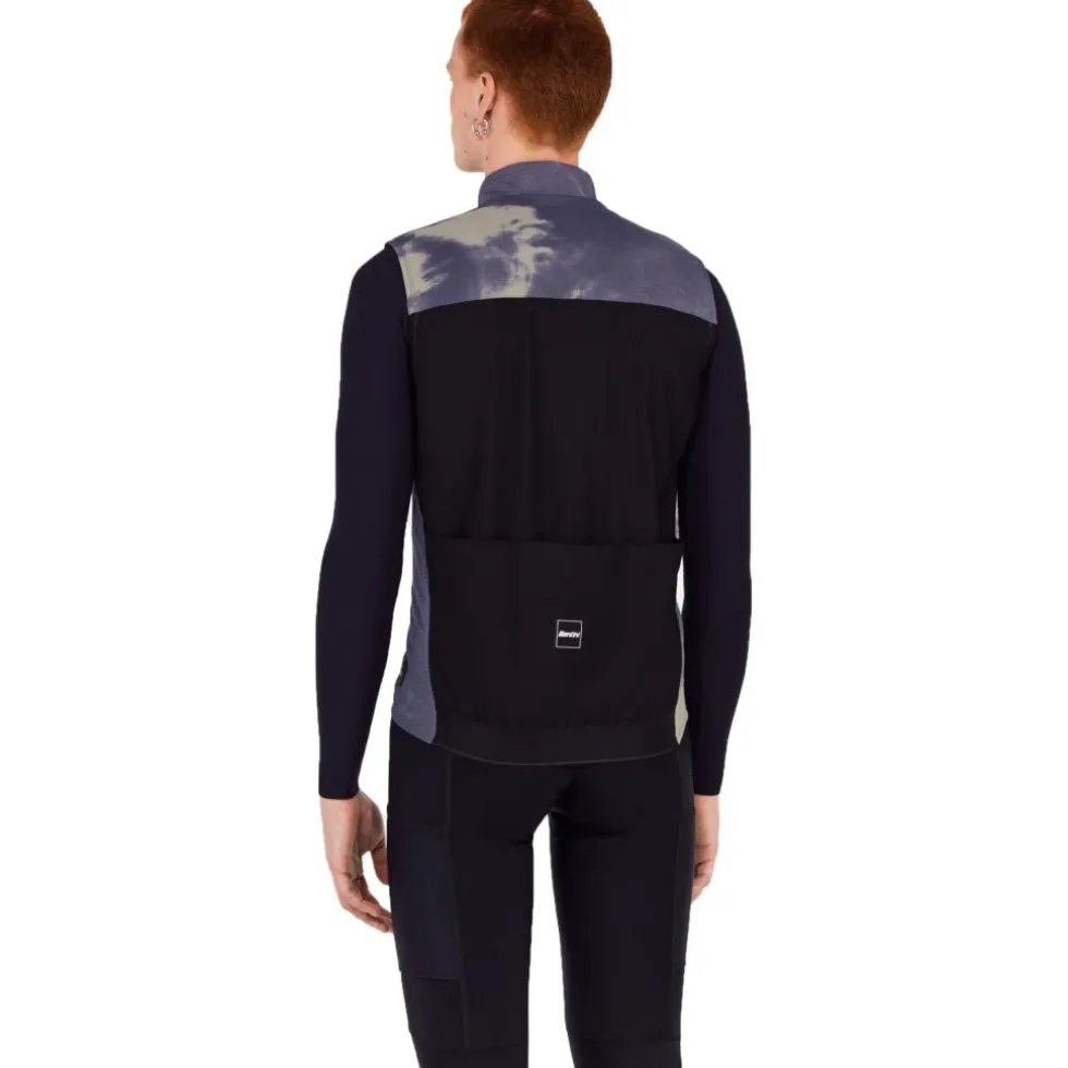 Santini Alpha™ Printed Thermo Vest Unisex 6W55075ALPHAINPR - bluette BL