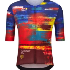 Santini Arrivée Dash Fietsshirt met Korte Mouwen Heren - Tour de France™ 2025 Collection - RE97175CDASH5TDF