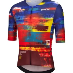 Santini Arrivée Dash Fietsshirt met Korte Mouwen Heren - Tour de France™ 2025 Collection - RE97175CDASH5TDF