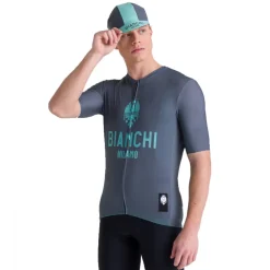 Santini Bianchi Milano Classic Fietspet BI460COTCLASS - grijs GR