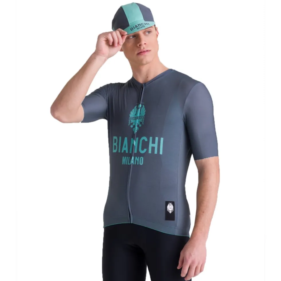 Santini Bianchi Milano Classic Fietspet BI460COTCLASS - grijs GR