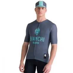 Santini Bianchi Milano Classic Fietspet BI460COTCLASS - grijs GR