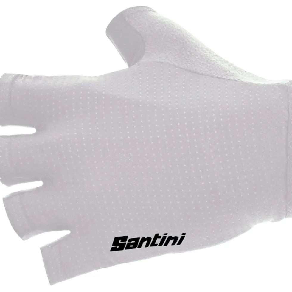 Santini 3D Handschoenen met korte vingers SP367CL3D - white BI