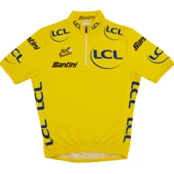 Santini General Classification Leader Fietsshirt met Korte Mouwen Kinder - Tour de France™ 2025 Collection - TF940B1422TDFLDER - geel GI