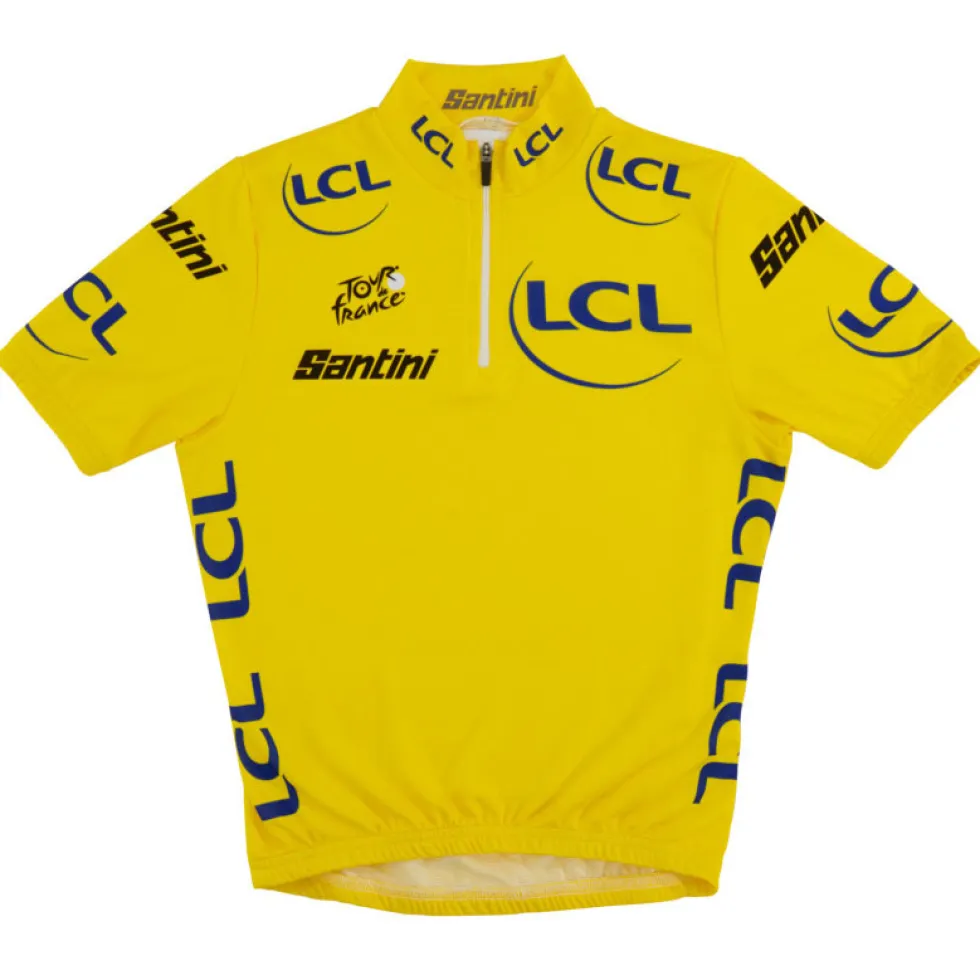 Santini General Classification Leader Fietsshirt met Korte Mouwen Kinder - Tour de France™ 2025 Collection - TF940B1422TDFLDER - geel GI