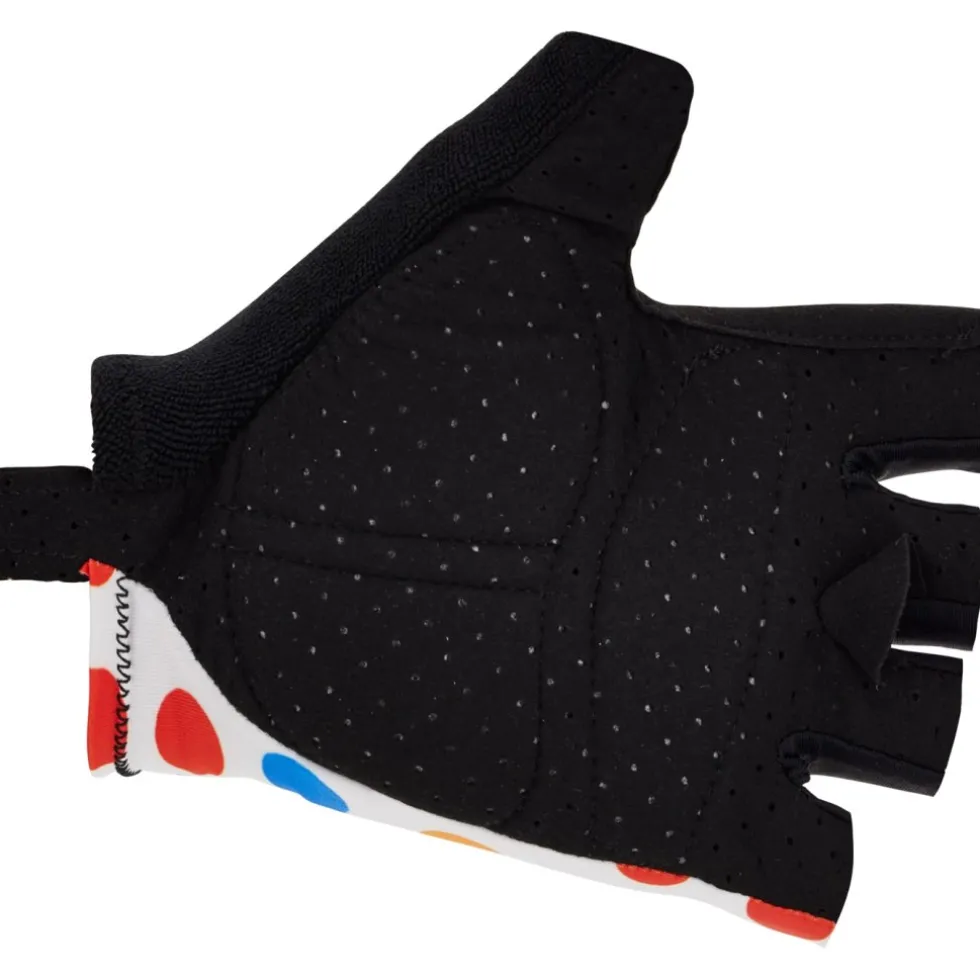 Santini GPM Leader Handschoenen met Korte Vingers - Tour de France™ 2025 Collection - RE367CL23TDFKOM - pois PO