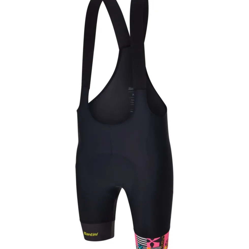 Santini Grand Départ Bretagne Fietsshort met Bretels Dames - Tour de France Femmes Avec Zwift™ 2025 Collection - RE1375FBBRET5TDF - zwart NE