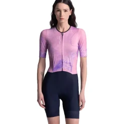 Santini Leaf Mot Trisuit Dames 6T774LIMGLEAFMOT - lilla LL