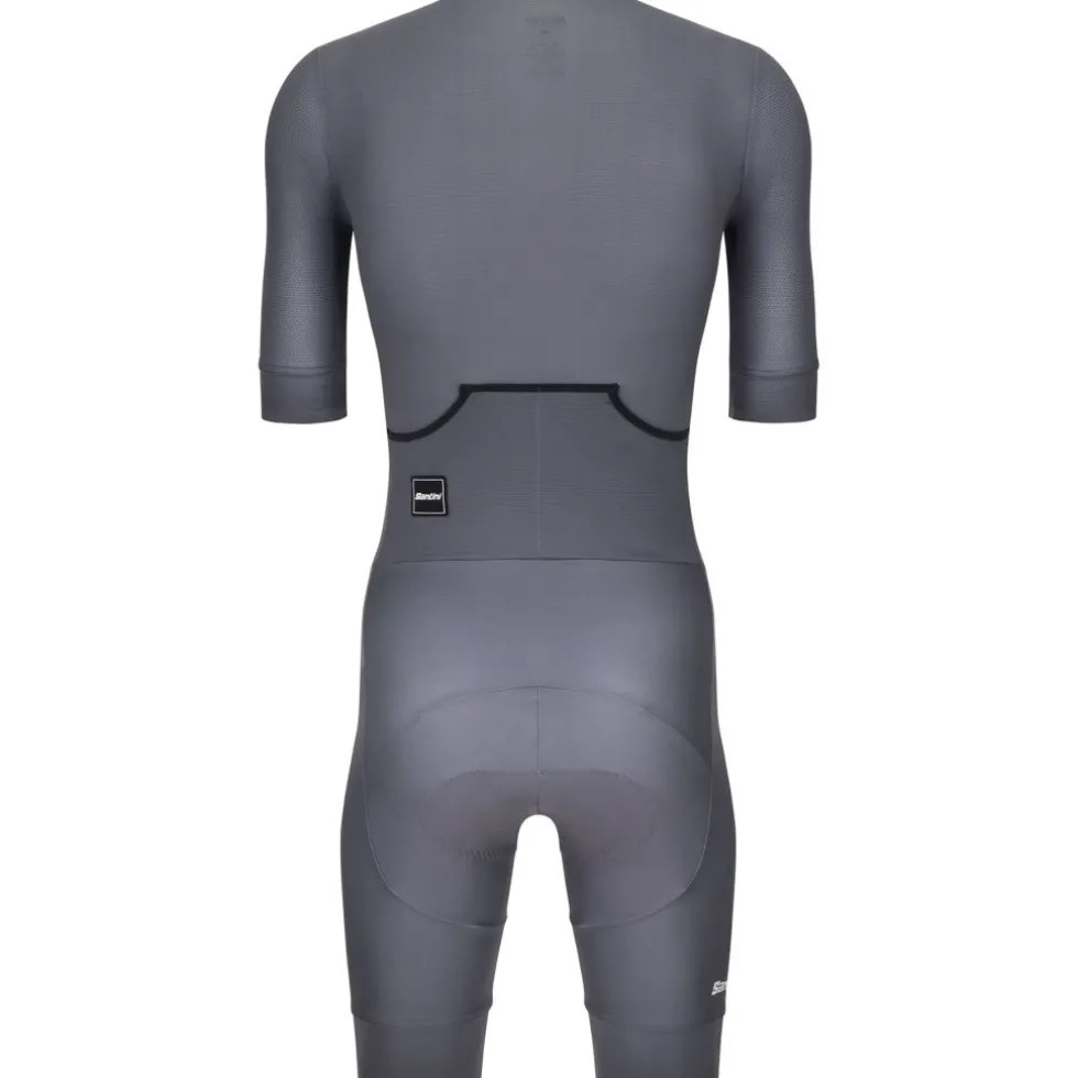 Santini Leaf Triathlon Anzug Herren 5T774IMGLEAFSPOT - grigio asfalto
