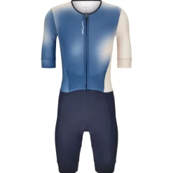 Trisuits|Trisuits < Santini Leaf Triathlon Anzug Herren 5T774IMGLEAFSPOT - bluette
