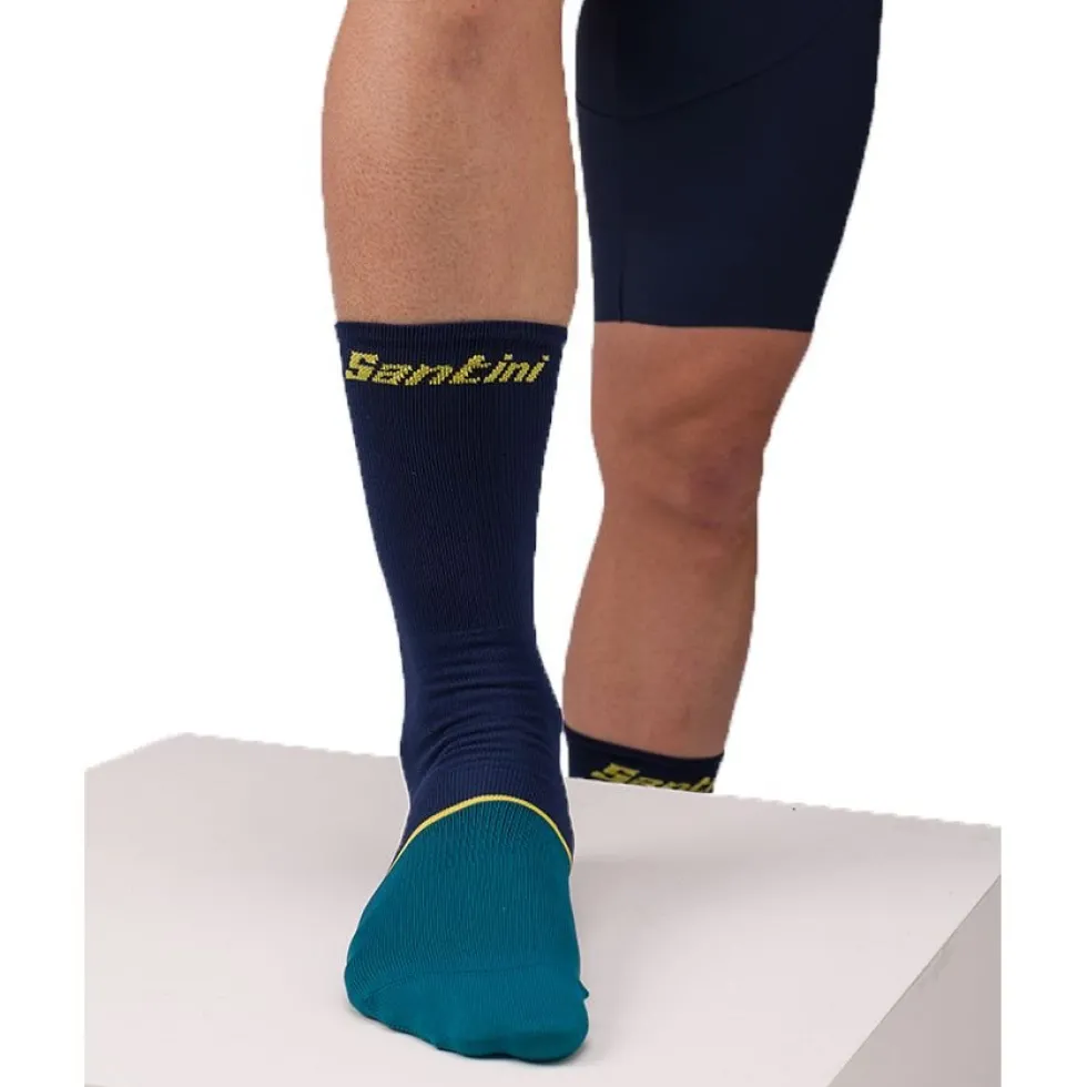 Santini Le Maillot Jaune High Profile Sokken - Tour de France™ 2025 Collection - MJ652HPALLEZ - nautica NT