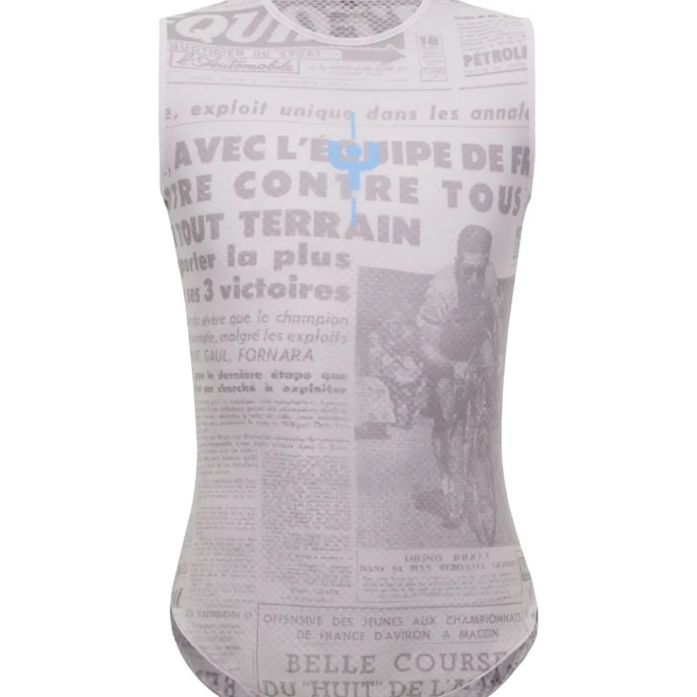 Santini Maillot Jaune M.Ventoux Hemd zonder Mouwen Heren- Tour de France™ 2025 Collection - MJ002GLLMV - print