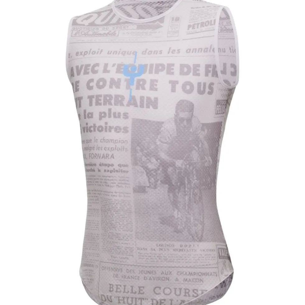 Santini Maillot Jaune M.Ventoux Hemd zonder Mouwen Heren- Tour de France™ 2025 Collection - MJ002GLLMV - print
