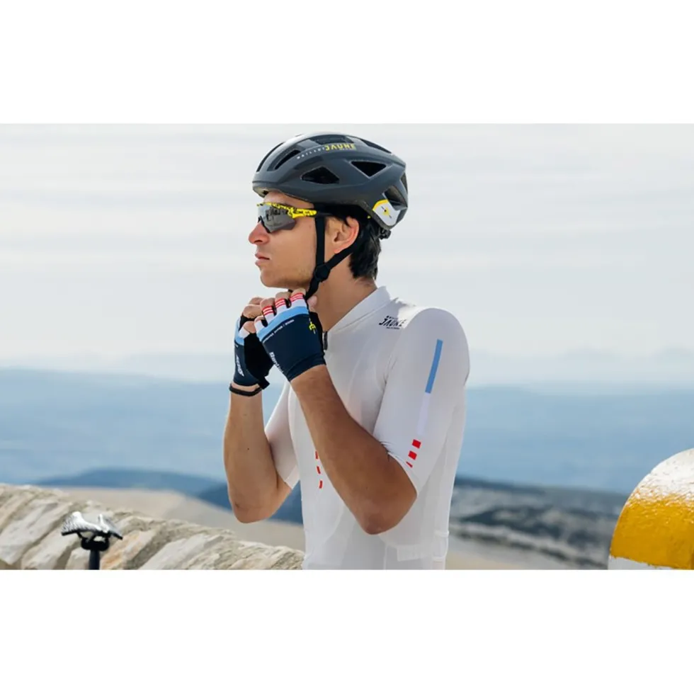 Santini Maillot Jaune M.Ventoux Handschoenen met Korte Vingers - Tour de France™ 2025 Collection - MJ367CLMV - nautica NT