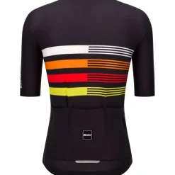 Santini Pirelli Sport Club Tape Fietsshirt met Korte Mouwen Unisex RE94075CTAPE - zwart NE