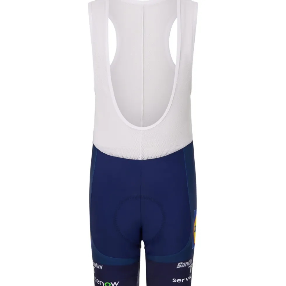 Santini Team Lidl-Trek 2026 Fan Line Fietsshort met bretels voor kinderen RE1071KID26LT - marine MA