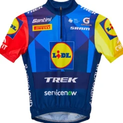 Santini Team Lidl-Trek 2026 Fan Line Fietsen shirt voor kinderen RE942B1426LT - print