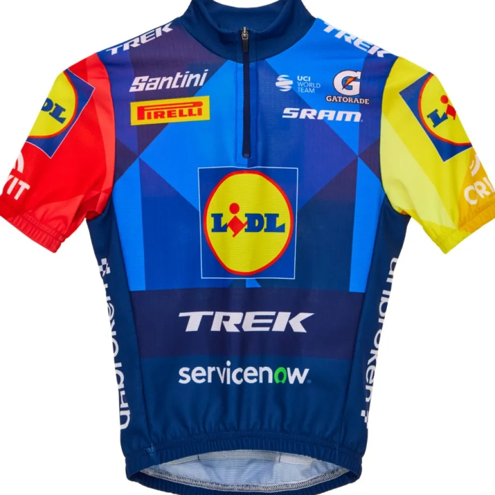 Santini Team Lidl-Trek 2026 Fan Line Fietsen shirt voor kinderen RE942B1426LT - print