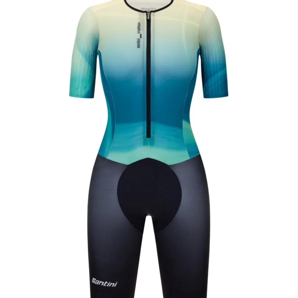 Santini Viper Block Triatlonsuit dames 6T780LIMGVIPER - teal TE
