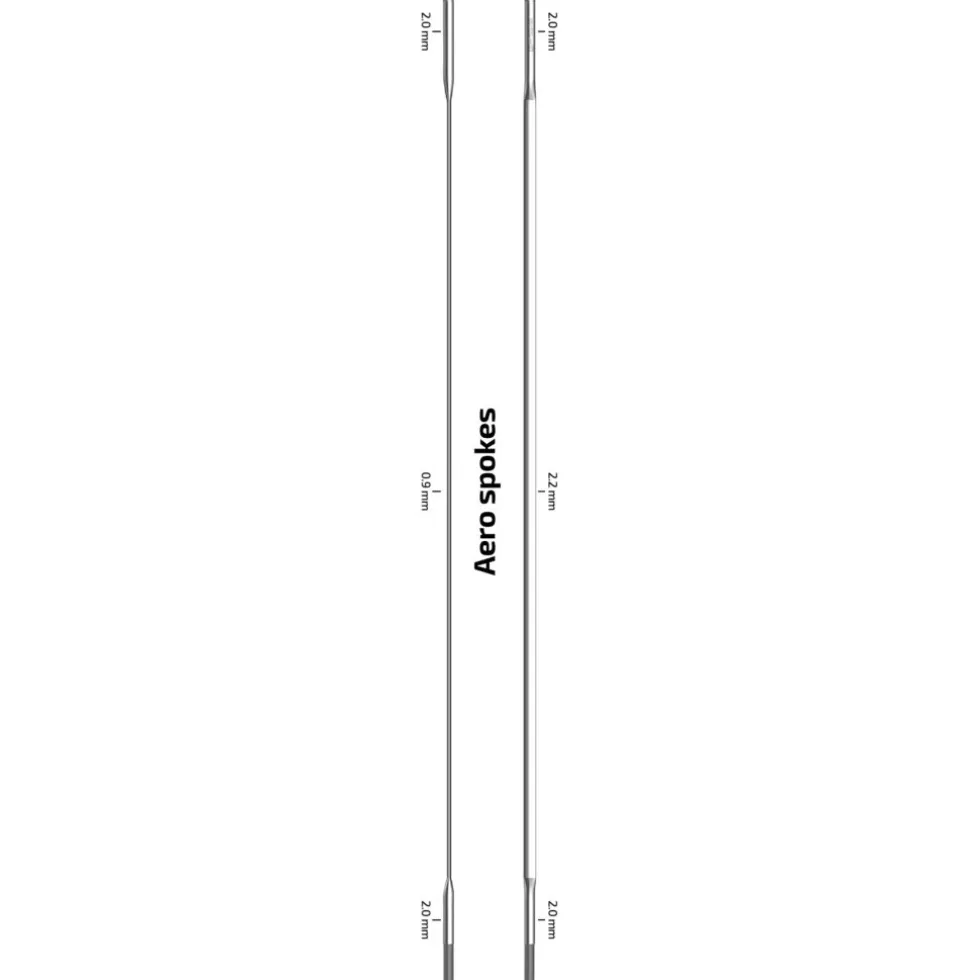 Sapim CX-Ray Spokes 2,0/2,2-0,9/2,0mm - silver straight