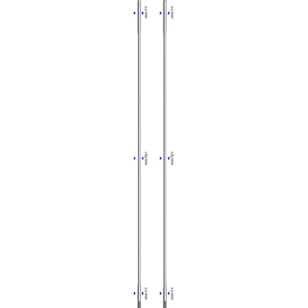 Sapim D-Light Spokes 2,0/1,65/2,0 - silver