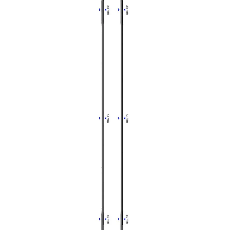 Sapim Laser Spokes 2,0/1,5/2,0 - black