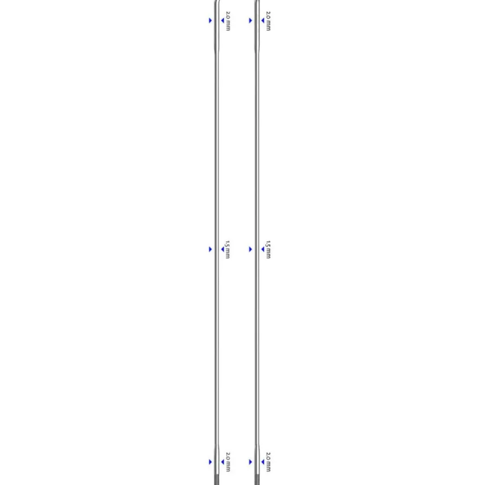 Sapim Laser Spokes 2,0/1,5/2,0 - silver