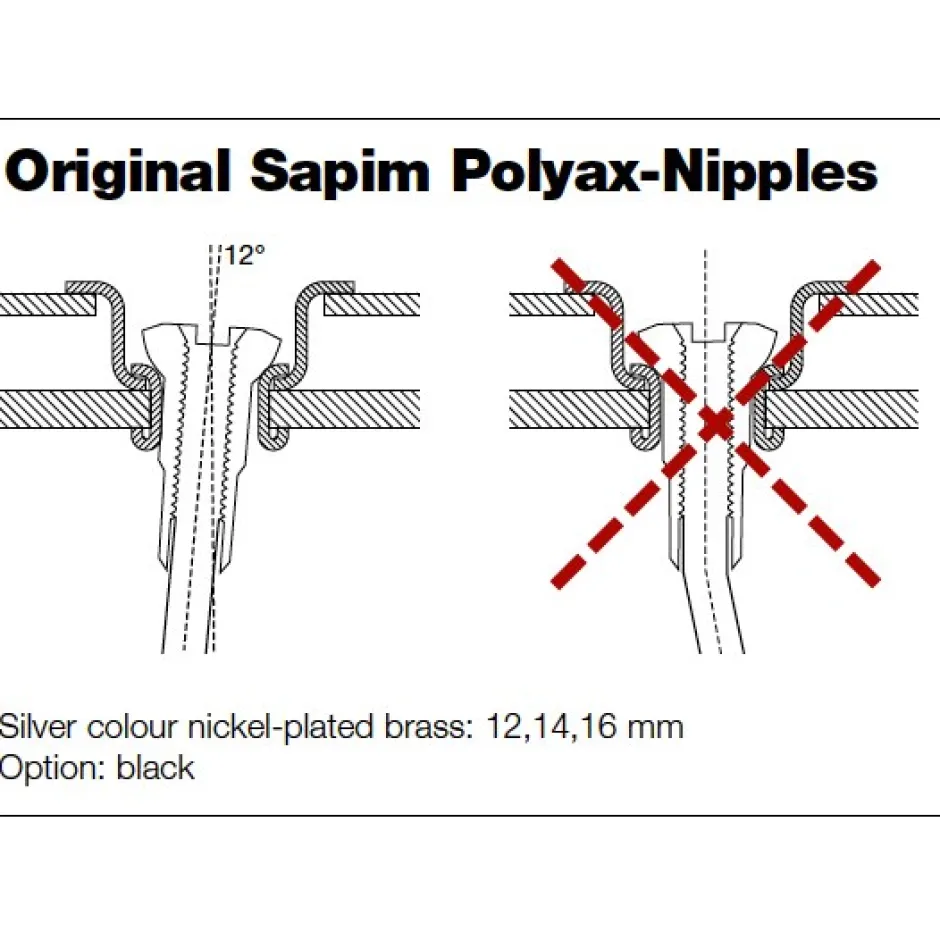 Spaken En Nippels < Sapim Polyax Aluminium Spaaknippel - 2mm