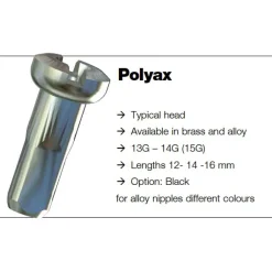 Spaken En Nippels < Sapim Polyax Aluminium Spaaknippel - 2mm