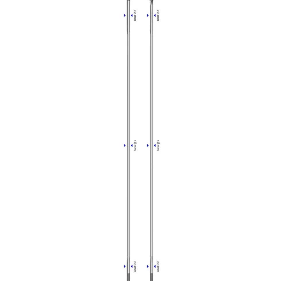 Sapim Race Spokes 2,0/1,8/2,0 - silver straight