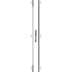 Sapim Super CX-Ray Spoke 1.8/2.0-0.9/1.8mm - straight - black