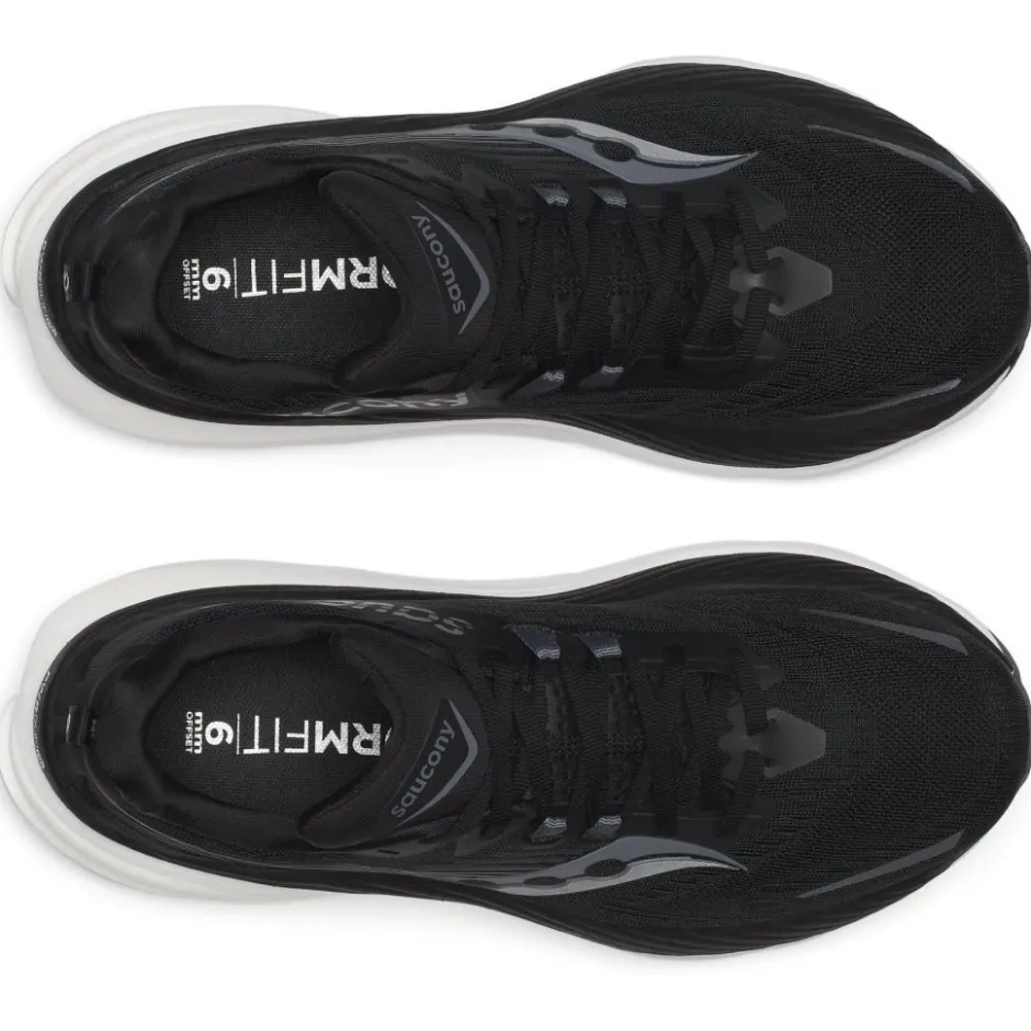 Hardloopschoenen Voor Op De Weg|Hardloopschoenen Heren < Saucony Hurricane 24 Hardloopschoenen Heren - black/carbon
