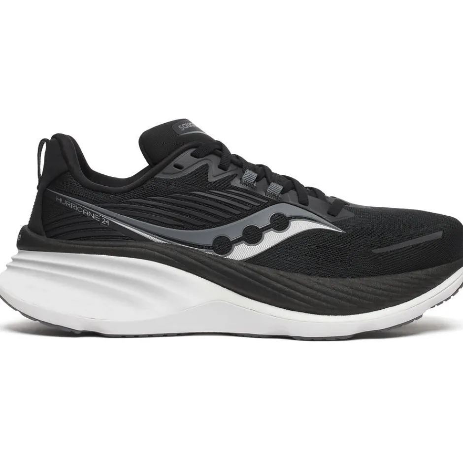 Hardloopschoenen Voor Op De Weg|Hardloopschoenen Heren < Saucony Hurricane 24 Hardloopschoenen Heren - black/carbon