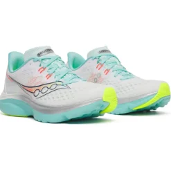 Hardloopschoenen Dames|Schoenen < Saucony Kinvara 16 Hardloopschoenen Dames - white/aqua