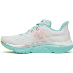 Hardloopschoenen Dames|Schoenen < Saucony Kinvara 16 Hardloopschoenen Dames - white/aqua