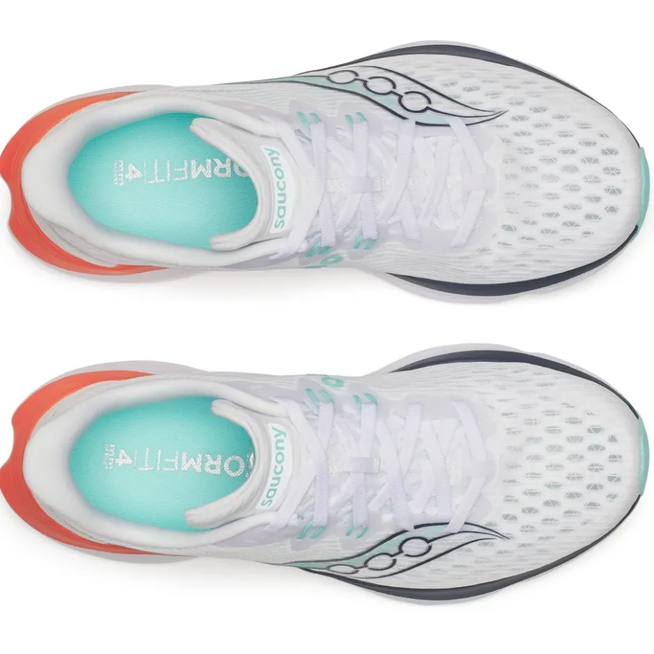 Hardloopschoenen Dames|Schoenen < Saucony Kinvara 16 Hardloopschoenen Dames - white/navy
