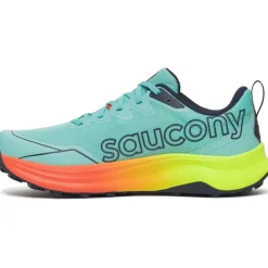 Saucony Peregrine 16 Hardloopschoenen Heren - splash/citron