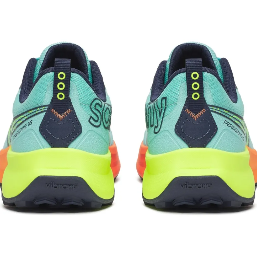 Saucony Peregrine 16 Hardloopschoenen Heren - splash/citron