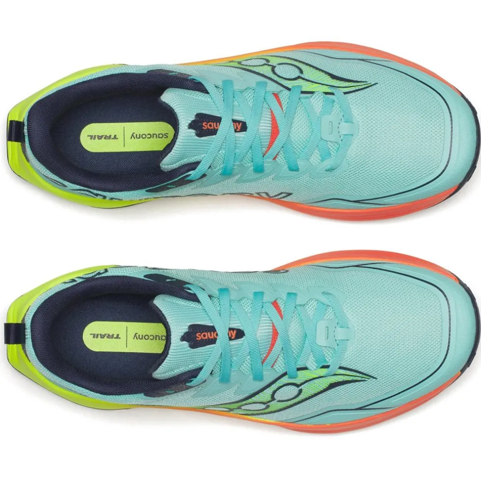 Saucony Peregrine 16 Hardloopschoenen Heren - splash/citron