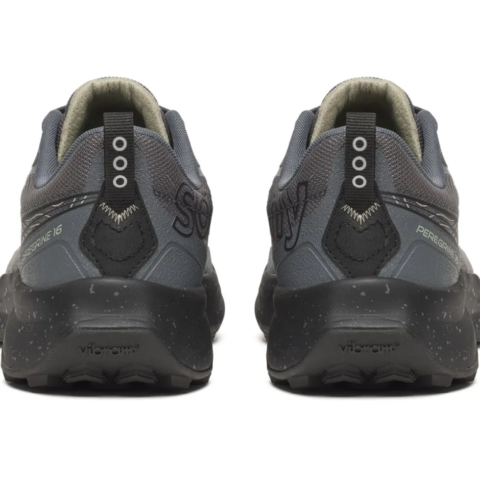 Saucony Peregrine 16 Hardloopschoenen Heren - carbon/black