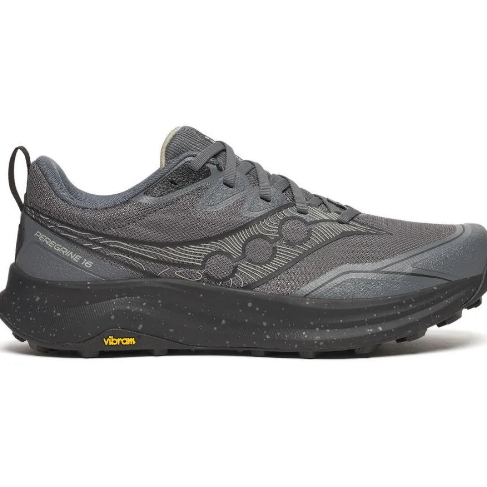 Saucony Peregrine 16 Hardloopschoenen Heren - carbon/black
