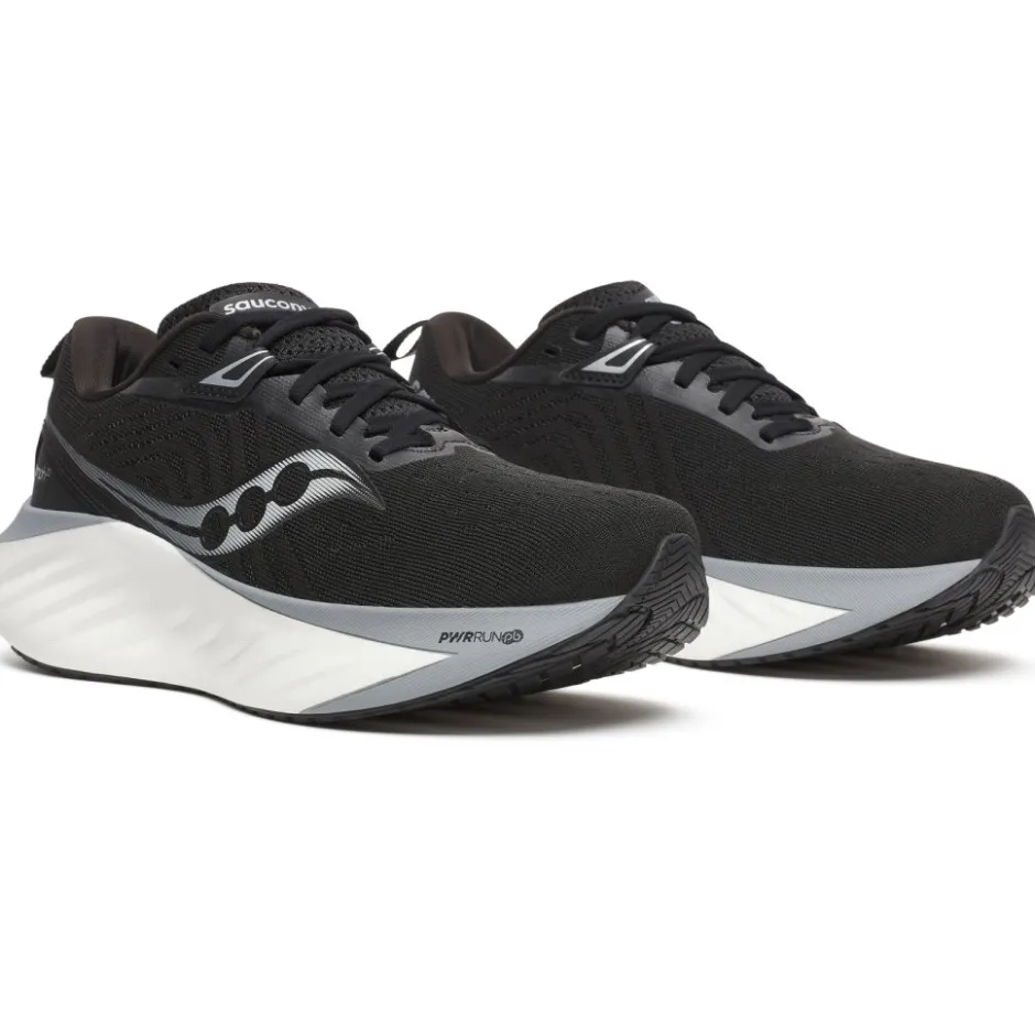 Hardloopschoenen Voor Op De Weg|Schoenen < Saucony Triumph 22 Hardloopschoenen Dames - zwart/wit
